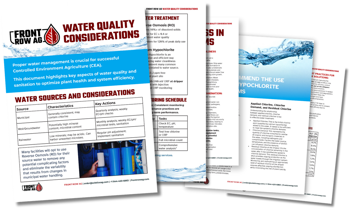 Water Quality | Front Row Ag